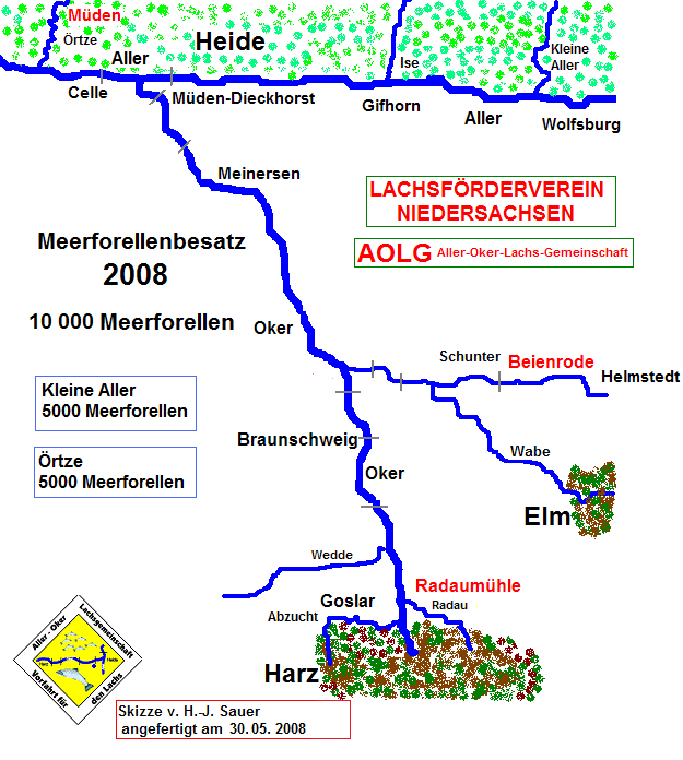 Karte 2008 Meerforellenbesatz